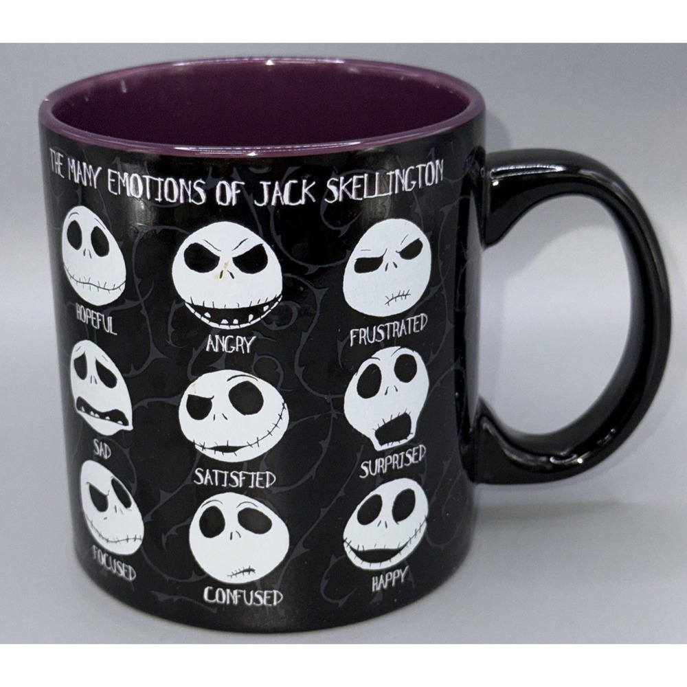 Large Coffee Mug Halloween. The Many Emotions Of Jack Skellington 20oz